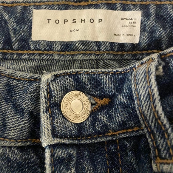 NWOT Topshop Mom Jeans - Picture 9 of 12